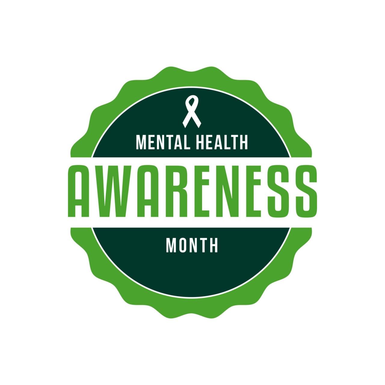 Mental health month awareness may national logo thoughtful doing thursday nami september stigma features destigmatize bpd states united brighter future
