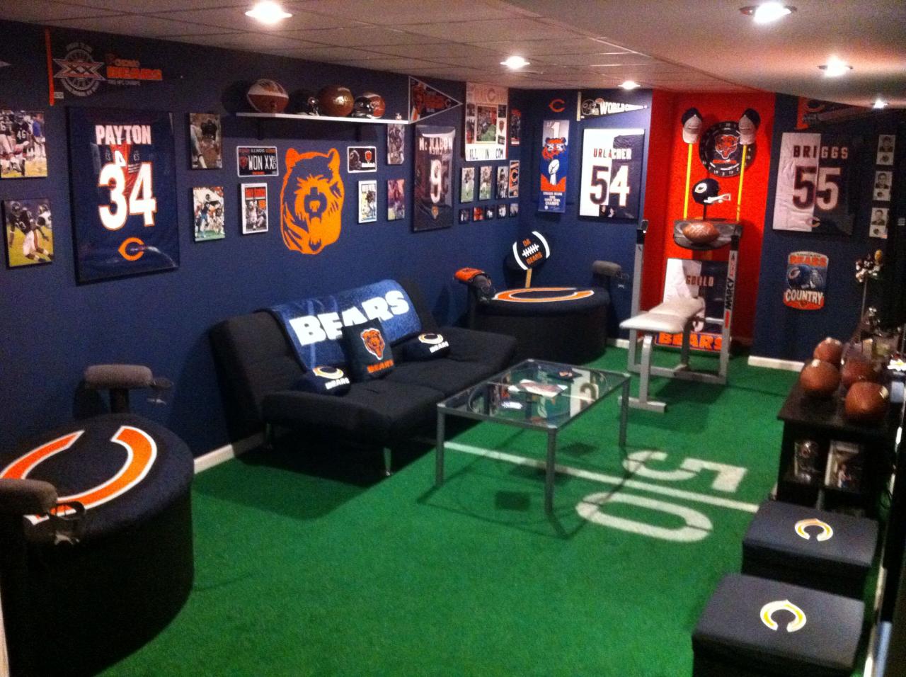 Chicago bears man cave