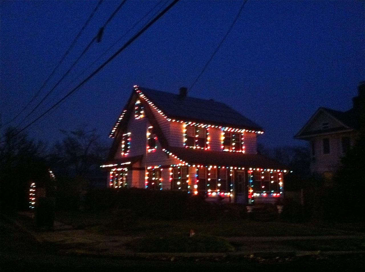 Old fashioned christmas lights