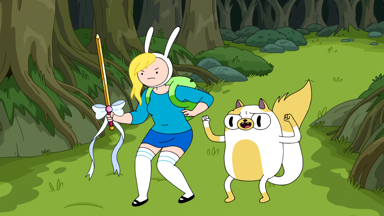 Adventure time fionna and cake