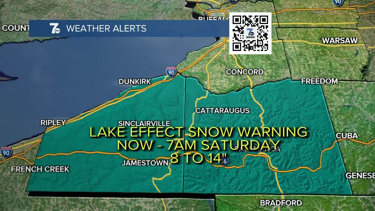 Lake effect snow warning